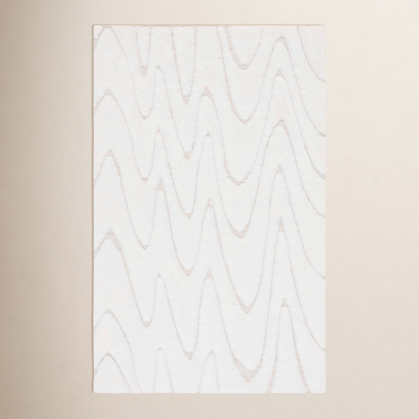 Martinique Ivory Beige Hand-Woven Flatweave Rug, Rectangle 6' x 9'