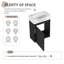 Meuble-lavabo simple 16 po avec plateau en résine Febres-2030761490