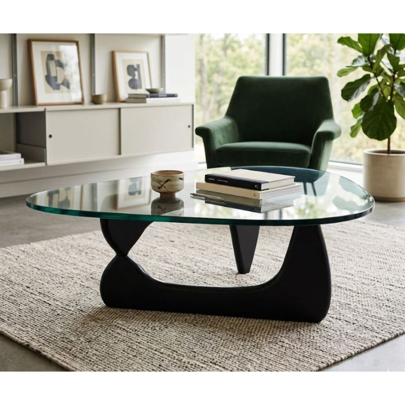 Table basse Santiago, Noir, noir, noir, noir, 16" H x 41" W x 36" D