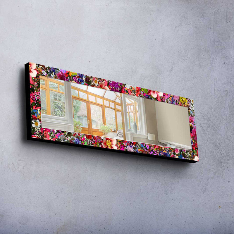 Armijo Wood Flat Wall Mirror