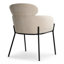 Ensemble de table de salle à manger extensible ronde à ovale avec fauteuils rembourrés-133071003-133071004