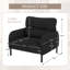 Upholstered Corduroy Accent Chair