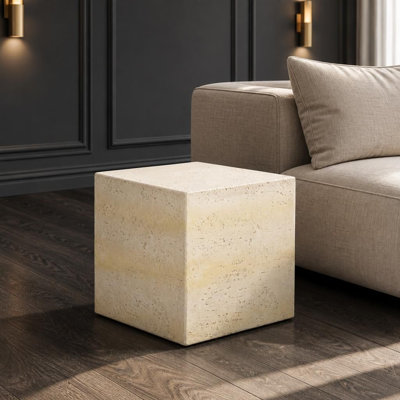 Table d'appoint Faux Travertine