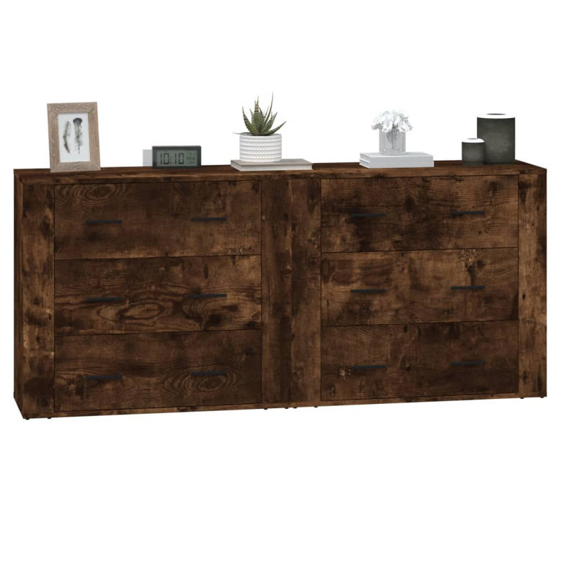 Lauritz 33 cm W Display Cabinet, Smoked Oak