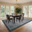 Bordered Machine Washable Rug with Rubber Backing Non Slip Soft Non Shedding Low Pile Thin Foldable Indoor Carpet-821996717-821689601