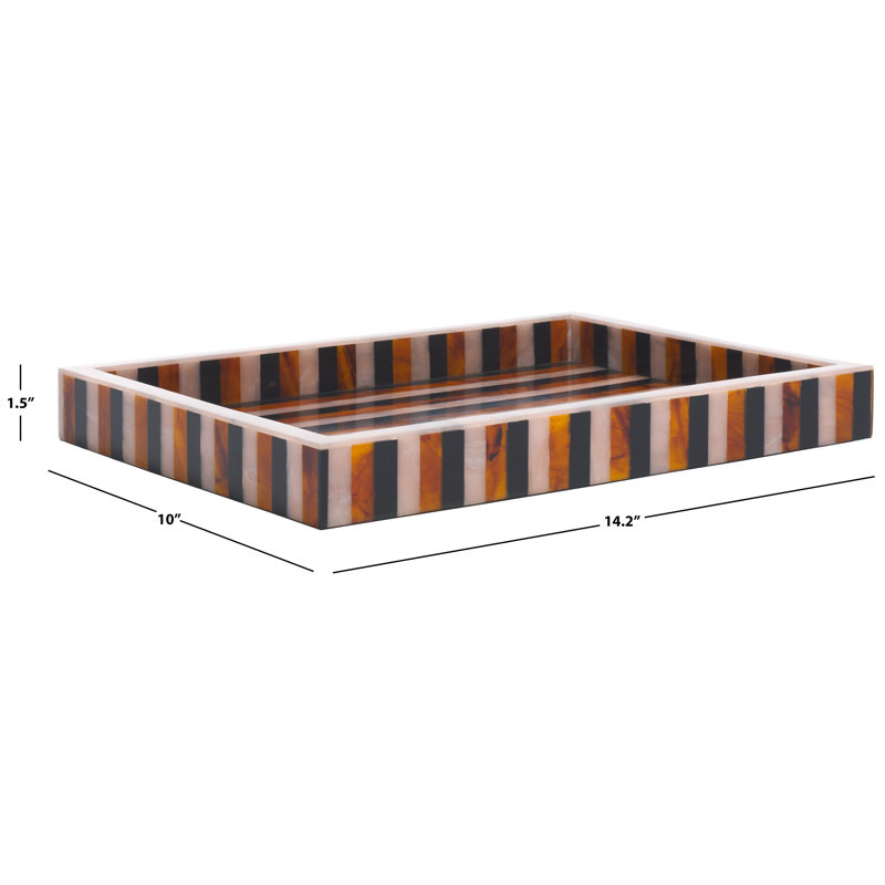 Ina Resin/Mdf Rectangle Tray