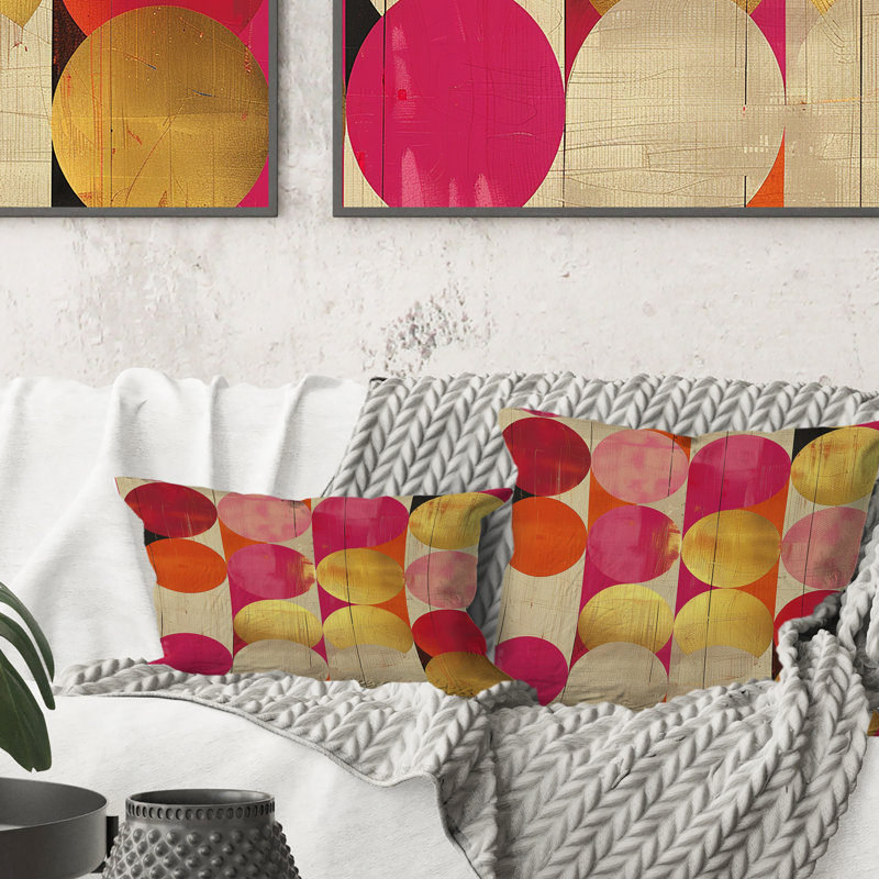 Coussin lombaire rétro Mid-Century
