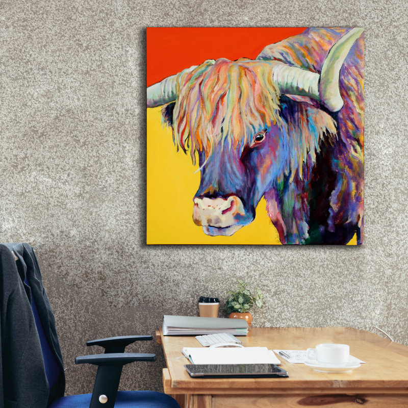  «Scotty» par Pat Saunders, art mural en toile blanche, 37 po x 37 po, H 37 po x l 37 po