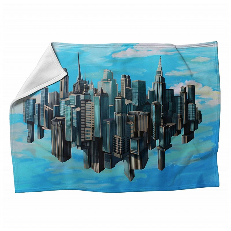 Machine Printed Throw Blanket, 50" x 60"