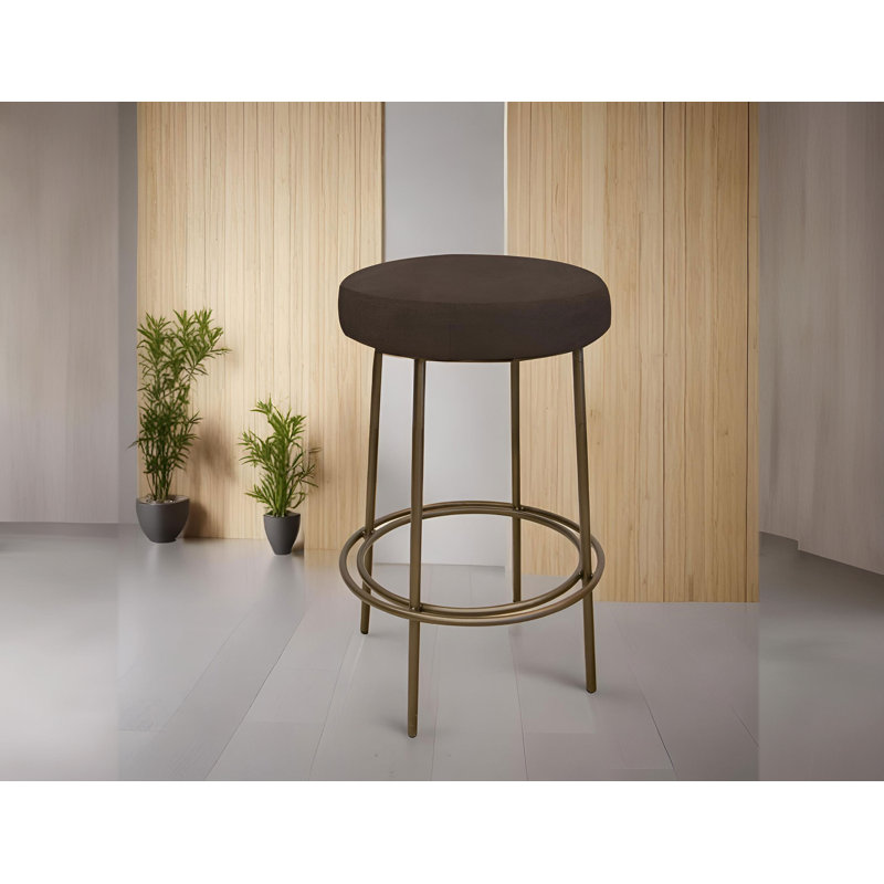 Tabouret Frida, Similicuir hickory, Tabouret de bar (siège d'une hauteur de 30 po)