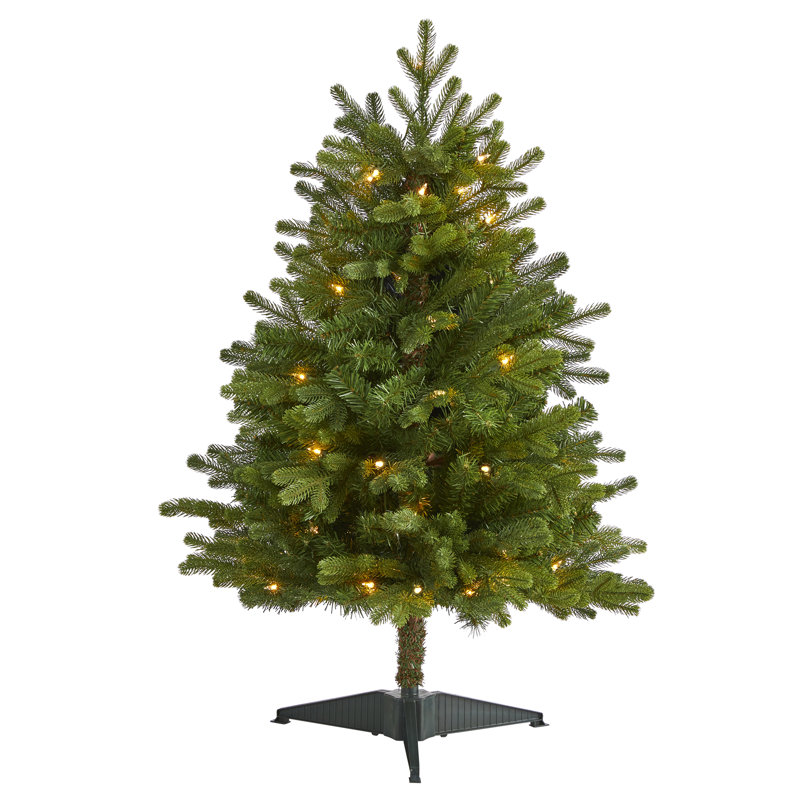 3' Green Artificial Christmas Tree with 50 Clear Lights