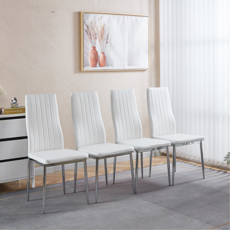 Ensemble de 4 chaises, Blanc