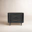 Tolle Nightstand-Drifted Matte Black Veneer