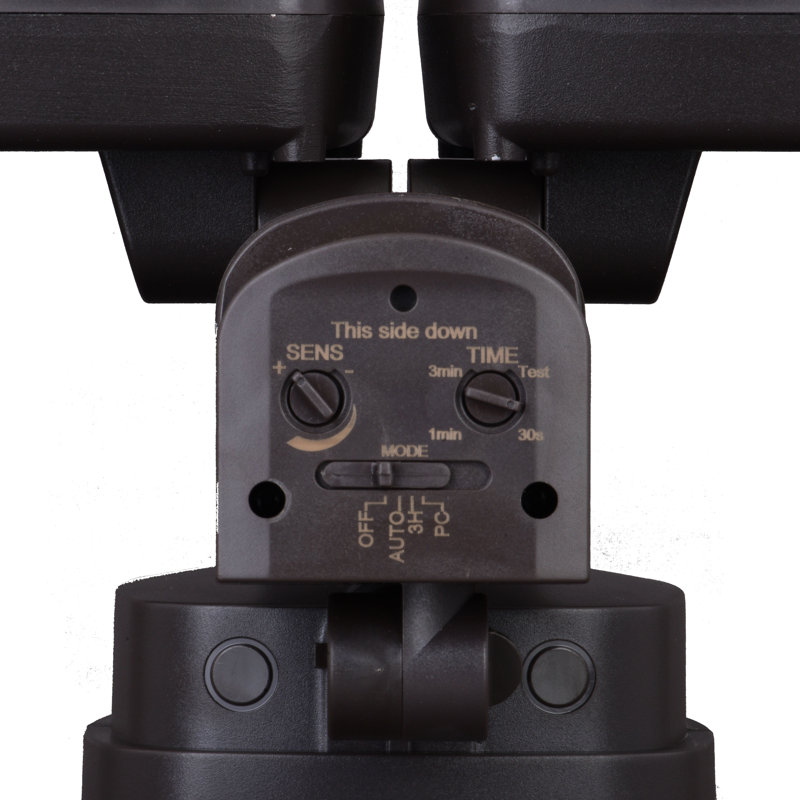 Bronze Dual Head LED Motion Sensor Outdoor Security Flood Light