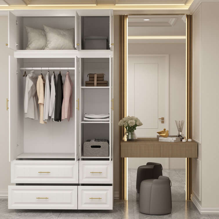 Hoschton Solid + Manufactured Wood Armoire