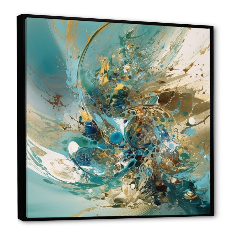 Impression sur toile, H 36 po x l 36 po x P 1,5 po, Cadre flottant noir