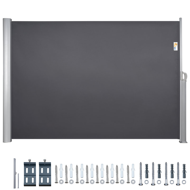Aluminium Full Cassette 3.5m x 1.6m Retractable Side Awning
