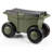 Rolling Garden Cart with Seat - Plastic Storage with Bench and Interior Tool Tray - Gardening Stool for Weeding and Planting by Pure Garden-101645369