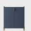 Armoire de bar à vin à 2 portes avec porte-bouteilles et tablette de rangement réglable, buffet moderne avec charnière à fermeture en douceur, armoire de buffet de salle à manger, armoire à vin-576648112