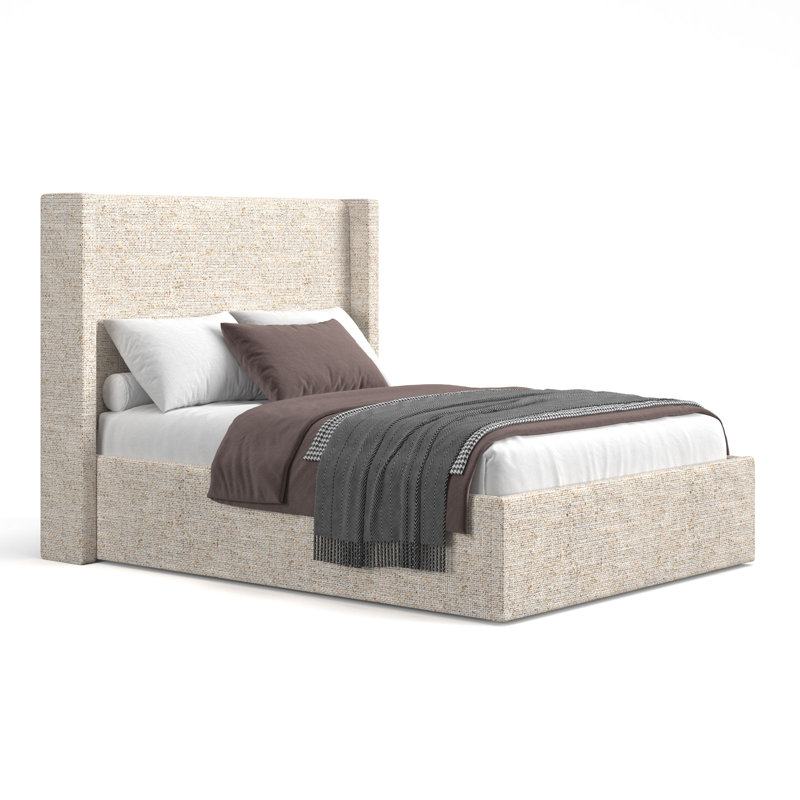 Tête de lit tapissier Stephanie, Beige