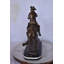 Statue de bronze Remington Cowboy sur triple marbre - Taille: 8 po x 26 po x H 23 po.