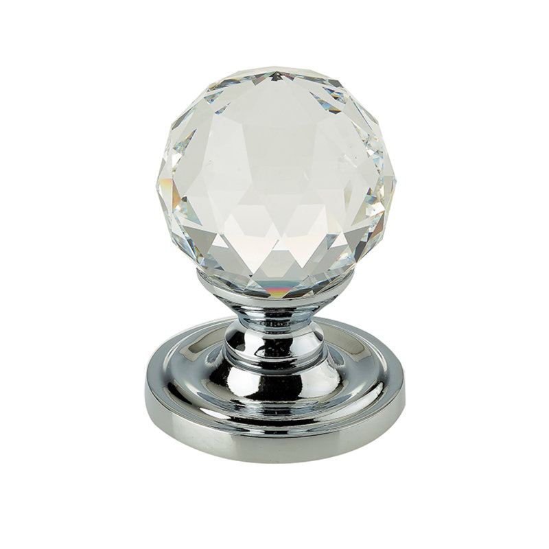 Obadiah Passage Knobset, Polished Chrome
