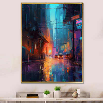 Blue And Orange Exploring The City'S Heart II " Blue And Orange Exploring The City'S Heart II "