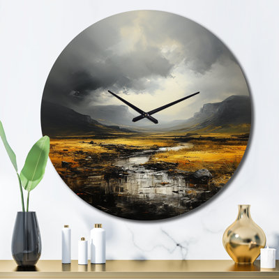 Horloge murale en métal Kalanni