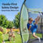 Trampoline à arc vert profond 12 pieds Acwarm Home 2026 - Cap 1500Lbs, Astm, avec ensemble de basketball, filet, échelle et coussin-127663338