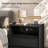 Modern 20" Nightstand with Charging Station, 2 Drawers and Open Shelf Set of 2-1342154991-1340472685