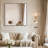 Aluminum Rectangle Wavy Wall Mirror-1428138993-1428138998