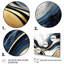 «Abstract Geode Waves Blue and Gold III», reproduction de 3 pièces-87918197-87918200