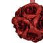 Ornement boule de Noël rouge holographique scintillant incassable