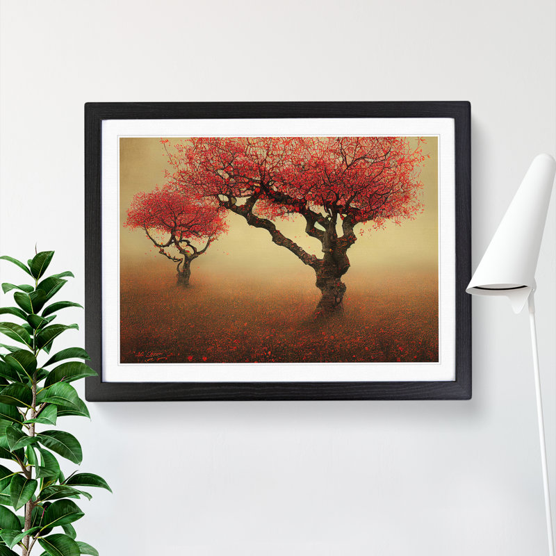 Amazing Apple Trees - Framed Print, Black, 46cm H x 64cm W x 2cm D