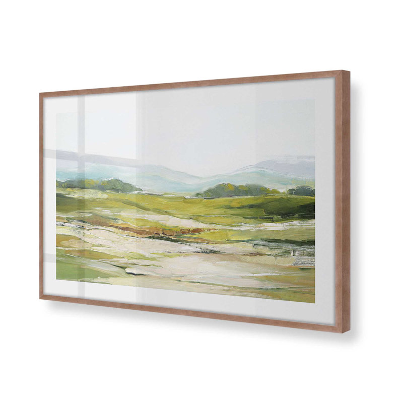 «Loyal Daydreamers» encadré sur papier par Rebecca Fox, Rose poudre, H 17 po x l 21 po x P 1,375 po