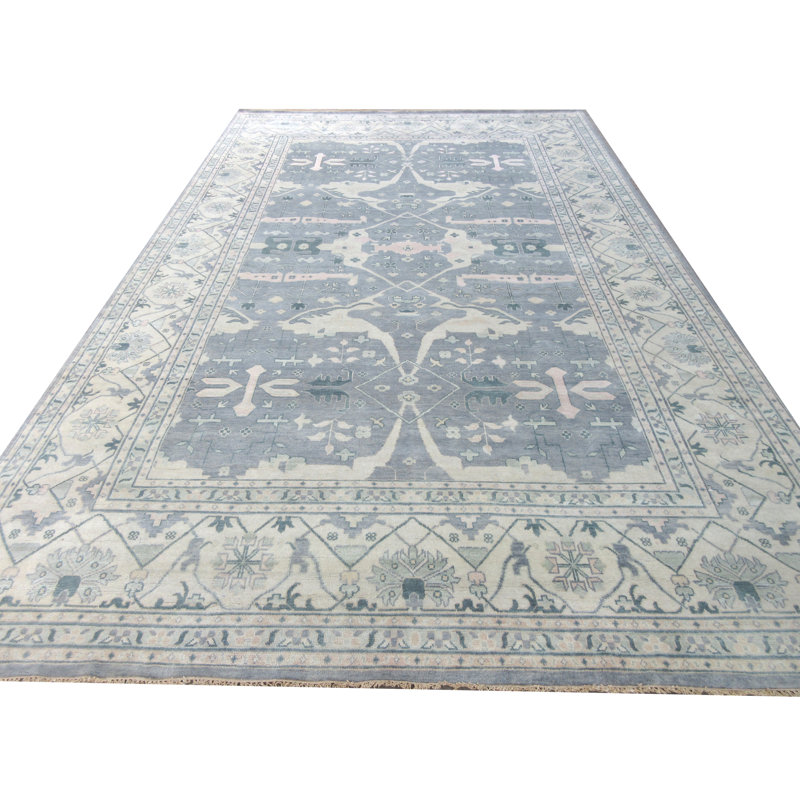 Tapis gris Oushak 13 x 21