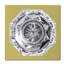 Alexandria Non-Turning Glass Knob with Collins Trim-27776869