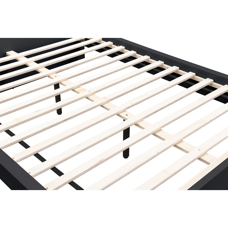 Marqita Panel Bed, Black, Kingsize (5')