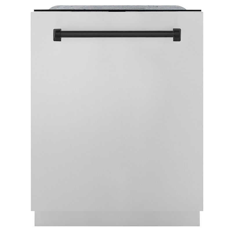 Zline Autograph Edition 24" 45 dBA Built-In Button Control Dishwasher, Matte Black 