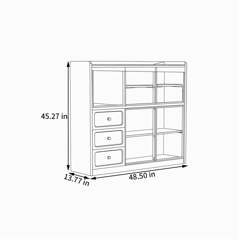 Babin, H 45,27 po x l 48,5 po x P 13,77 po