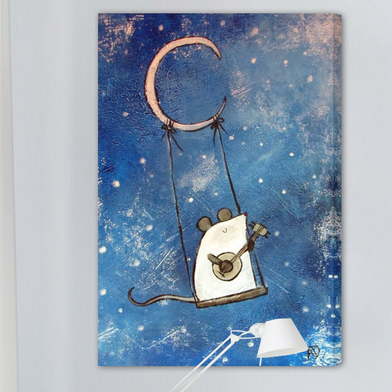 «Moon Swing» par Andrea Doss, reproduction sur toile tendue, H 30 po x l 20 po x P 1,5 po