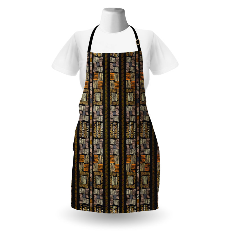 Multicolore, tablier East Urban Home Zambia unisexe, grunge, taille adulte