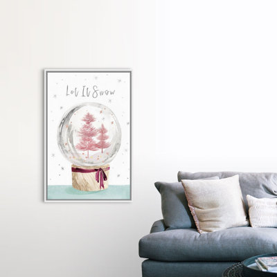 "Let It Snow I", reproduction d’art textuel sur toile