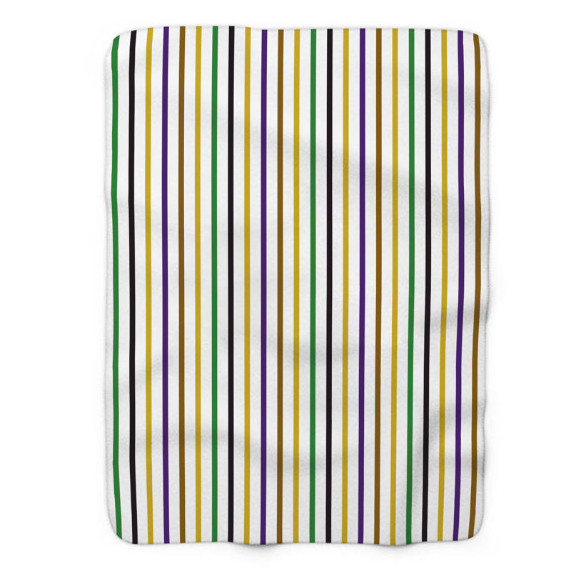 Couleurs de carnaval - couverture Sherpa 1 pièce de qualité supérieure 0011, L 50 po x L 60 po