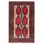Tapis rectangulaire nouvel âge en laine 2 pi 10 po x 4 pi 7 po One-of-a-Kind