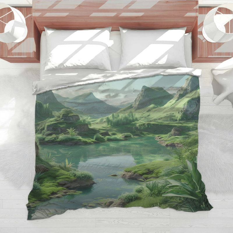 Édredon Lush Green Valley, Simple extra long