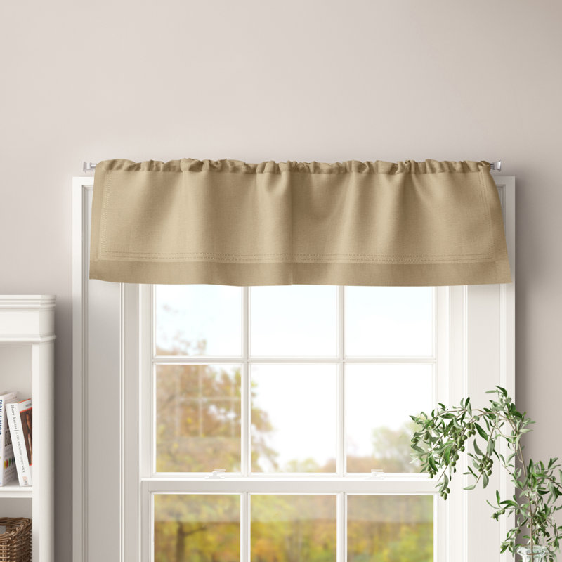 Reade Tailored Window Valance, Linen