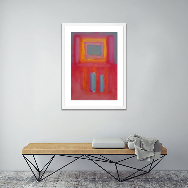 Figures In A Souk F Print by Charles Stuart, White, 48" H x 34" W x 2.5" D