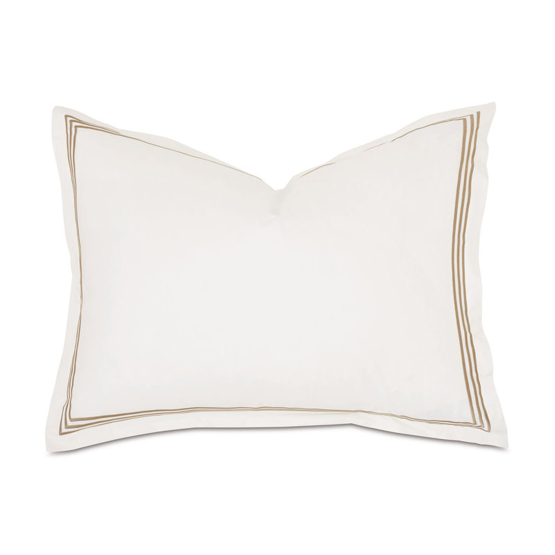 Tessa Cotton Sham Set, Ivory/Antique, Standard, Multi-stripe