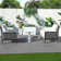 Ensemble de tables de patio 3 pièces avec plateau Hudson